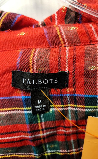 Talbots Women's Size M Red Long Sleeve Top