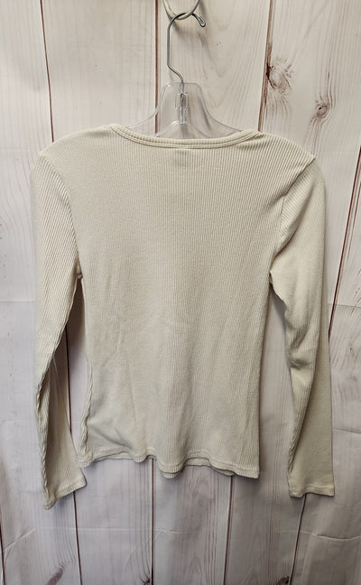 Old Navy Women's Size M White Long Sleeve Top