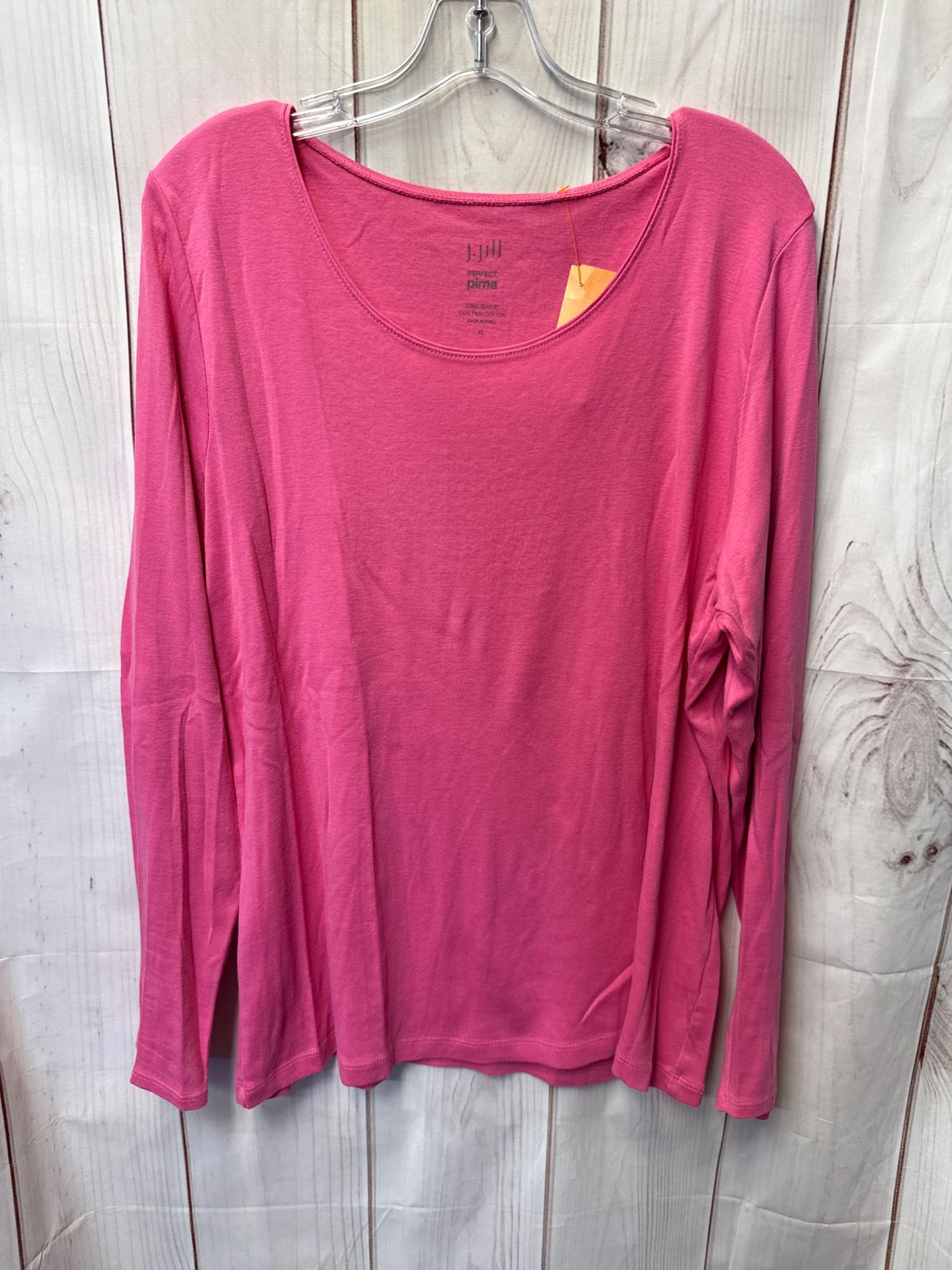 J Jill Women's Size XL Pink Long Sleeve Top