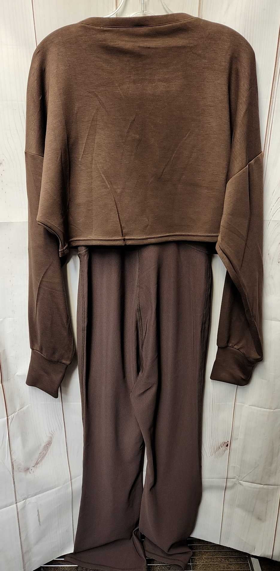 Move Theology Women's Size L Brown Jumpsuit Set