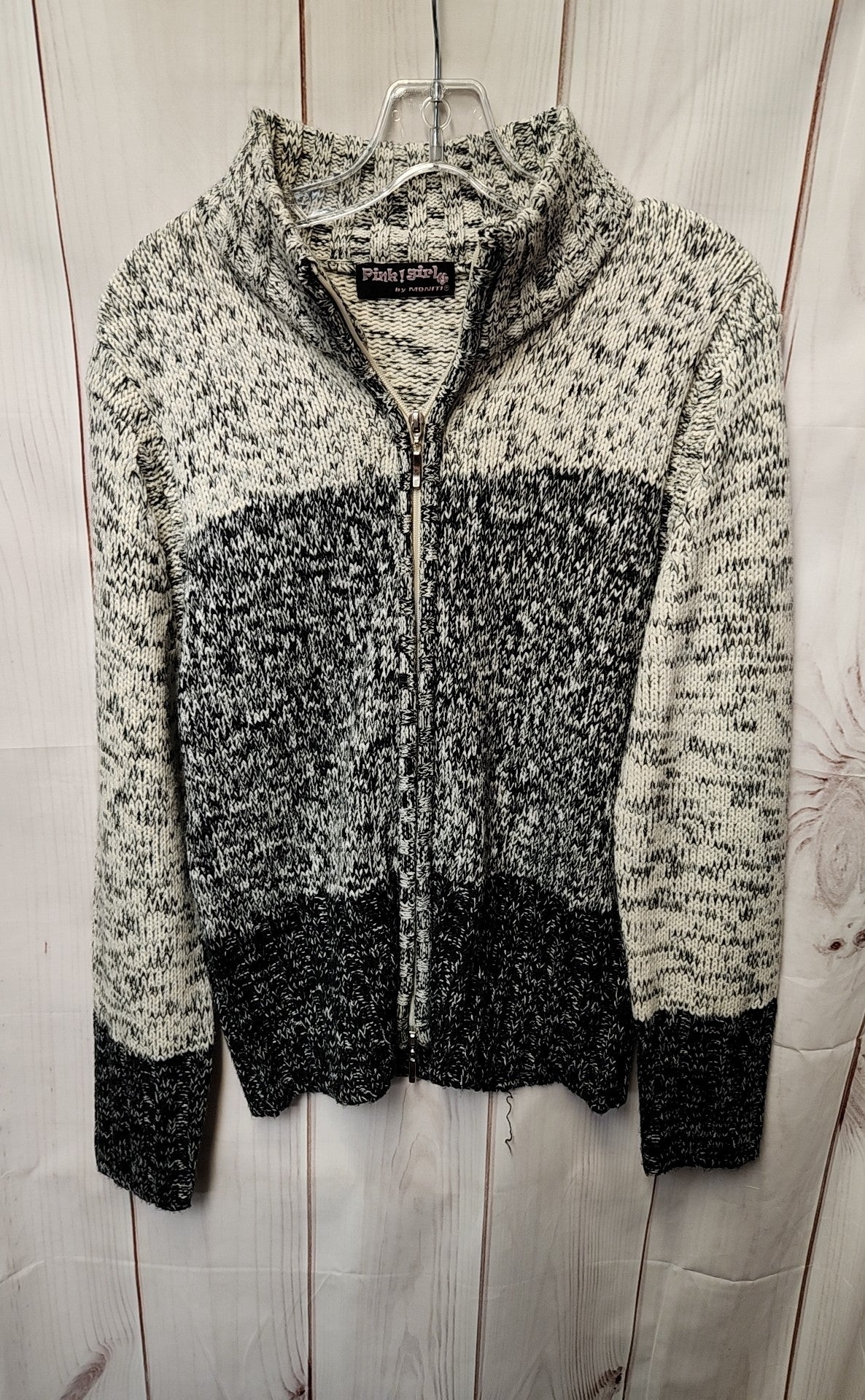 Pink Girl by Moniti Women's Size L Gray Sweater