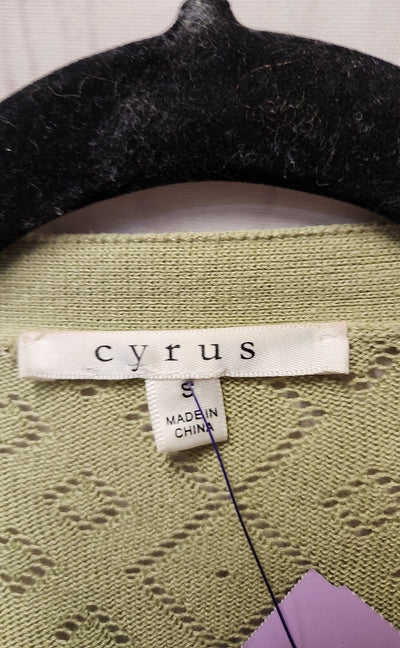 Cyrus Women's Size S Green Cardigan