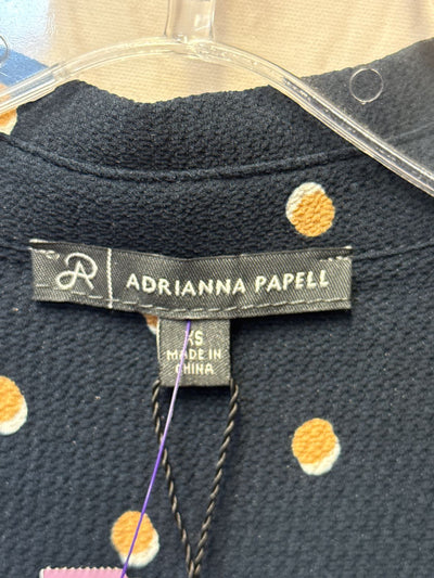 NWT Adrianna Papell Women's Size XS Navy Short Sleeve Top