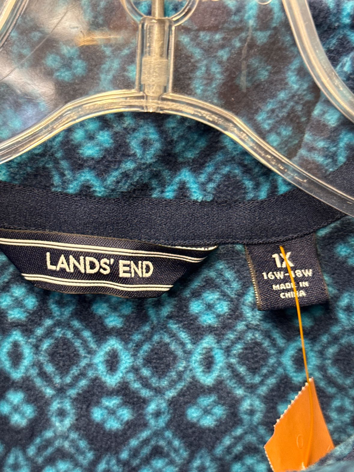 Lands End Women's Size 1X Blue Sweatshirt