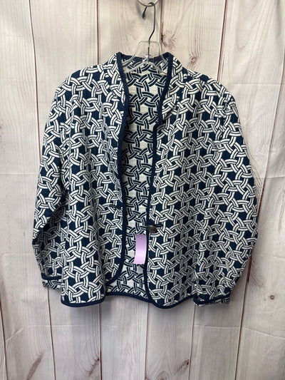 Trimtin Women's Size S White & Blue Reversible Jacket