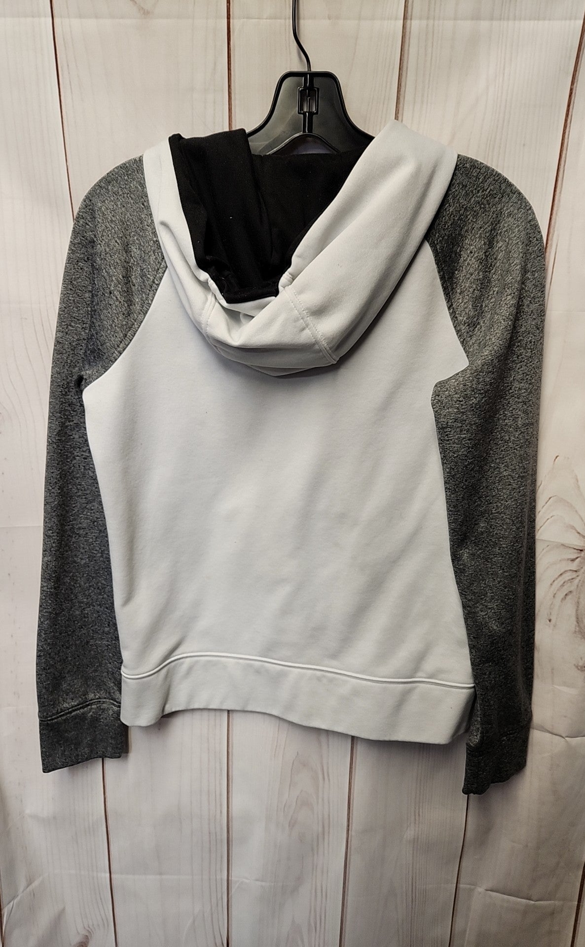 North Face Women's Size S White & Gray Full Zip Hooded Sweatshirt