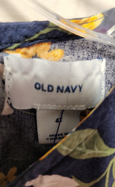 Old Navy Girl's Size 4 Navy Shirt