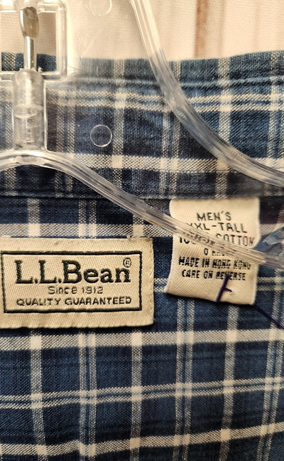 LL Bean Men's Size XXL Blue Shirt