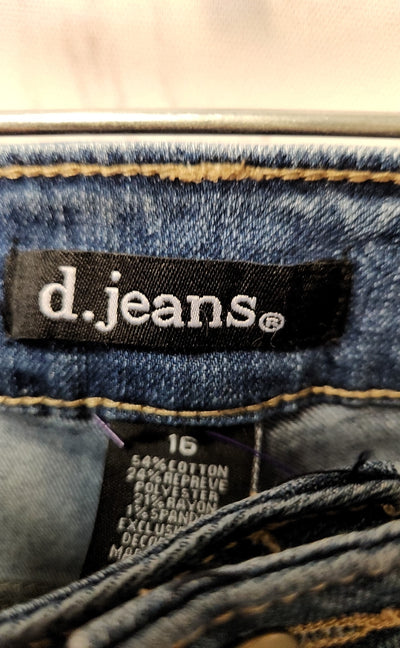 D Jeans Women's Size 33 (15-16) Blue Jeans
