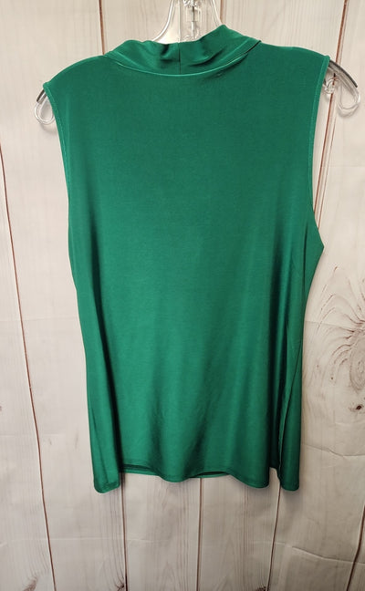NWT Dana Buchman Women's Size M Green Sleeveless Top