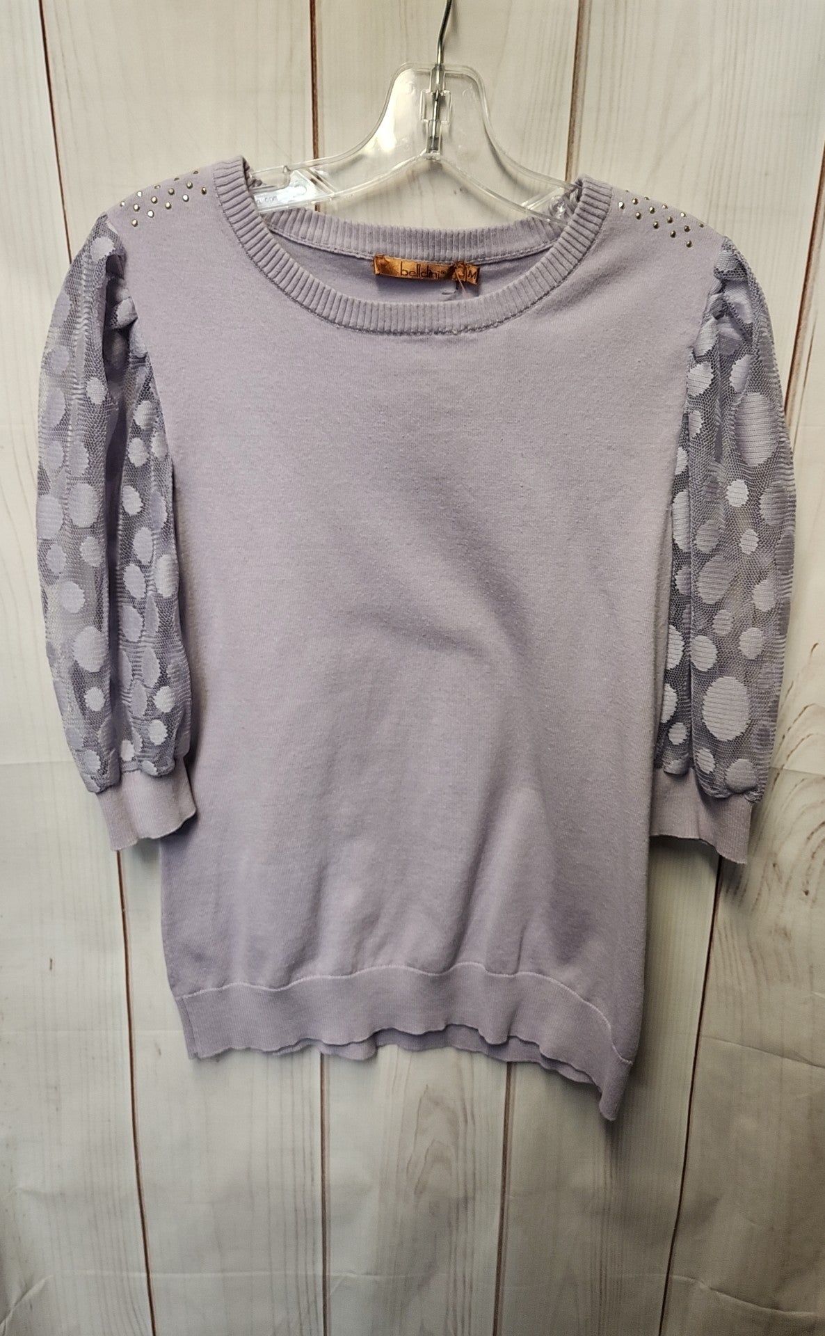 Belldini Women's Size M Purple 3/4 Sleeve Top