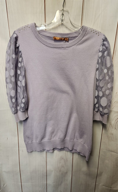 Belldini Women's Size M Purple 3/4 Sleeve Top