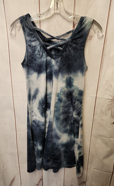Olivia Rae Women's Size M Blue Tie Dye Dress