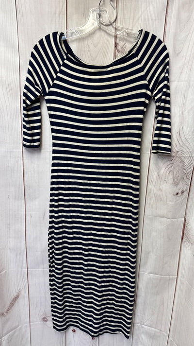 Monteau Women's Size S Navy & White Dress
