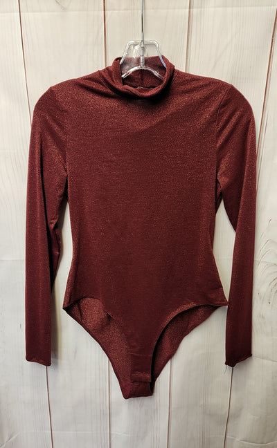 Daily Practice Women's Size XS Red Metallic Bodysuit