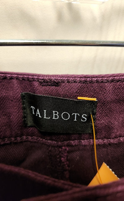 Talbots Women's Size 32 (13-14) Purple Slim Ankle Jeans