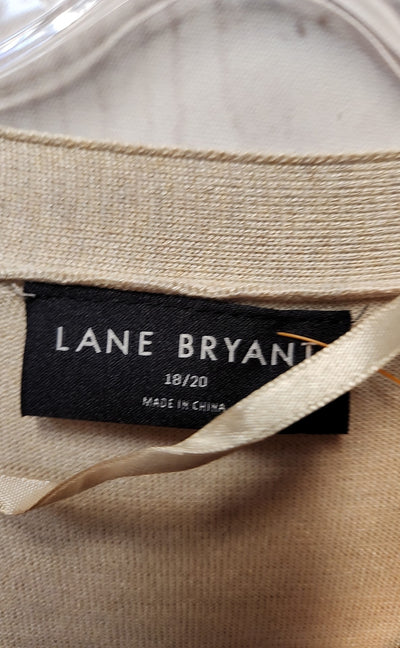 Lane Bryant Women's Size 18/20 Beige Cardigan