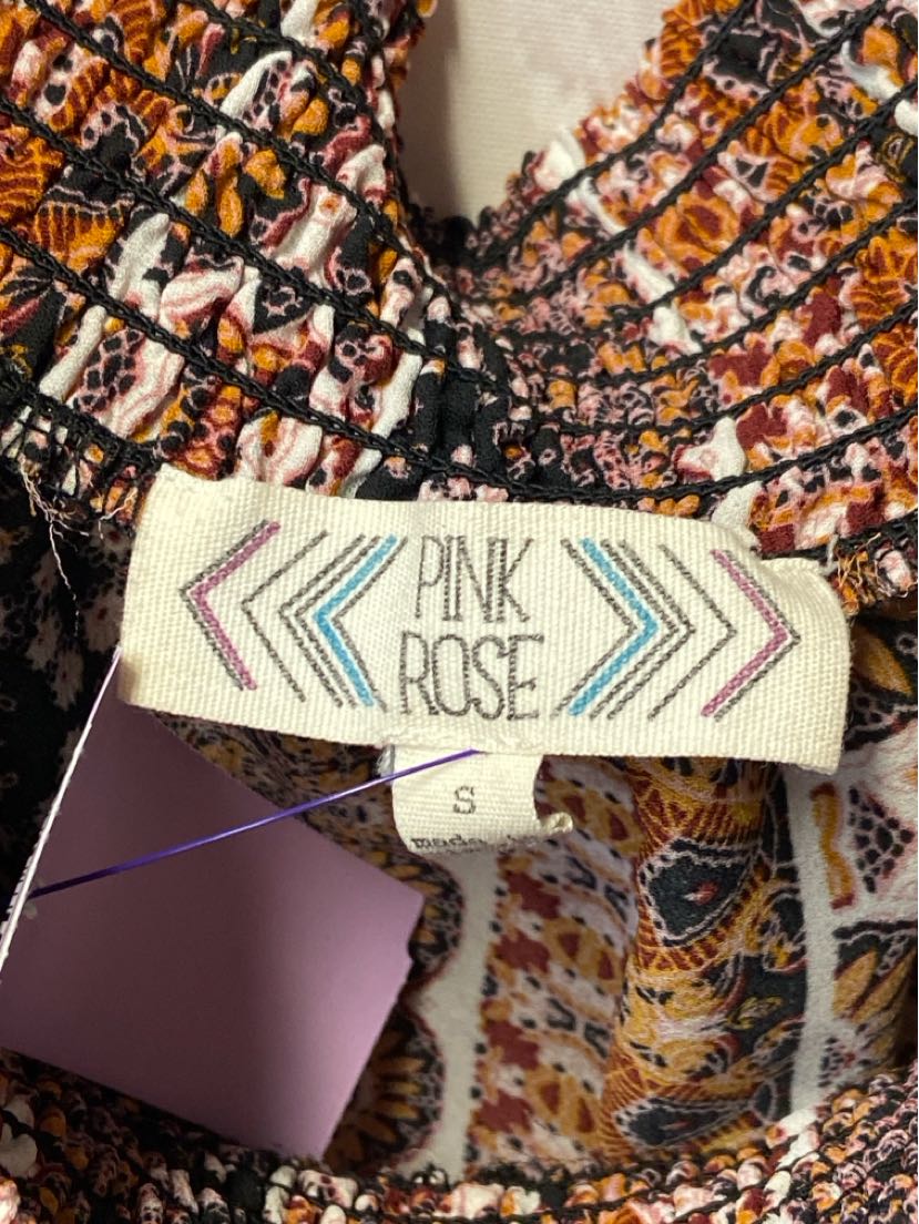 Pink Republic Women's Size S Brown Short Sleeve Top