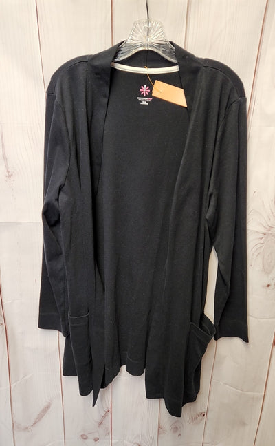 Isaac Mizrahi Live Women's Size XL Black Cardigan
