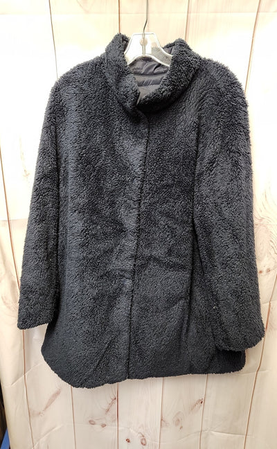J Jill Women's Size M Navy Reversible Down Jacket