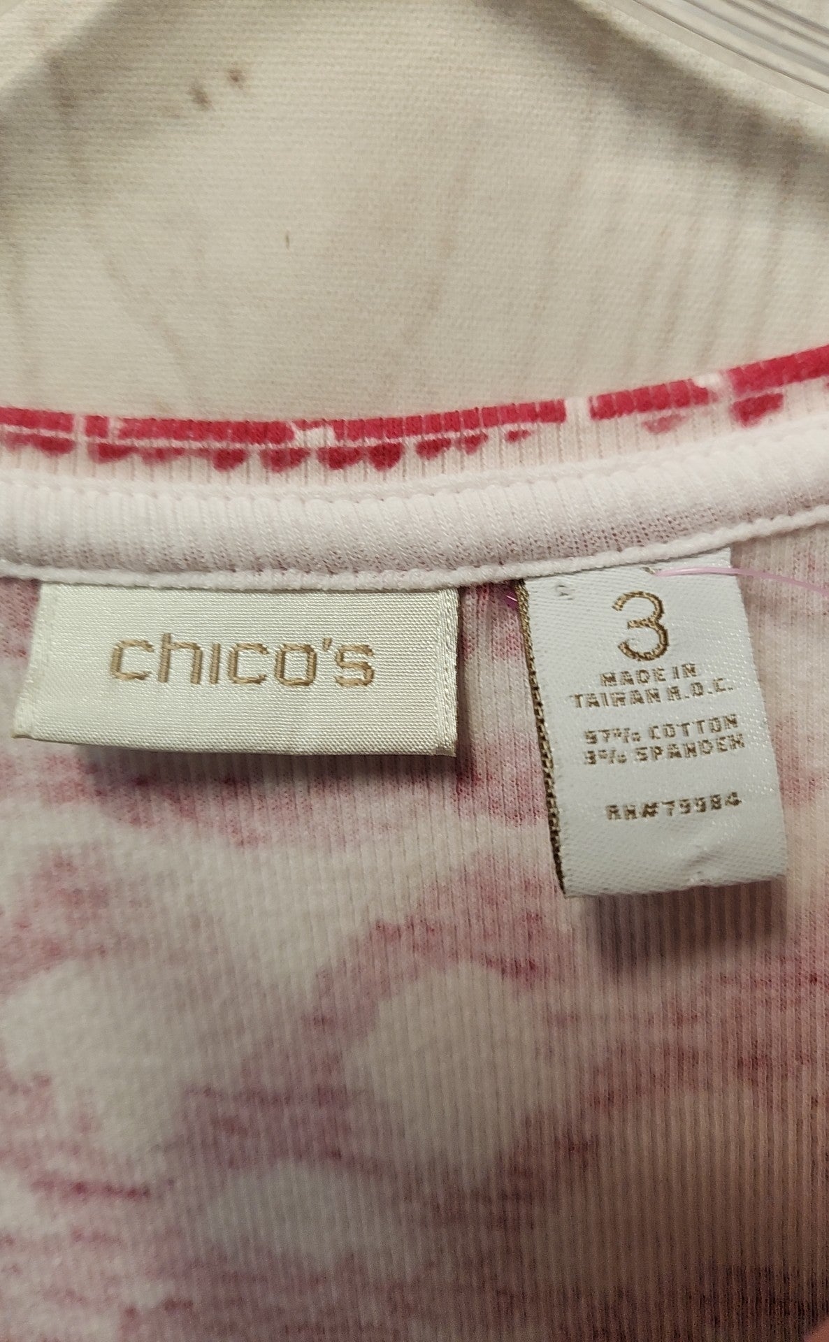 Chico's Women's Size 3 = US XL Pink Sleeveless Top