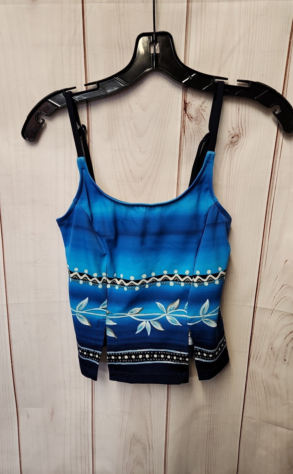 NWT Carabella Women's Size 6 Blue Swim Top
