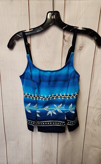 NWT Carabella Women's Size 6 Blue Swim Top