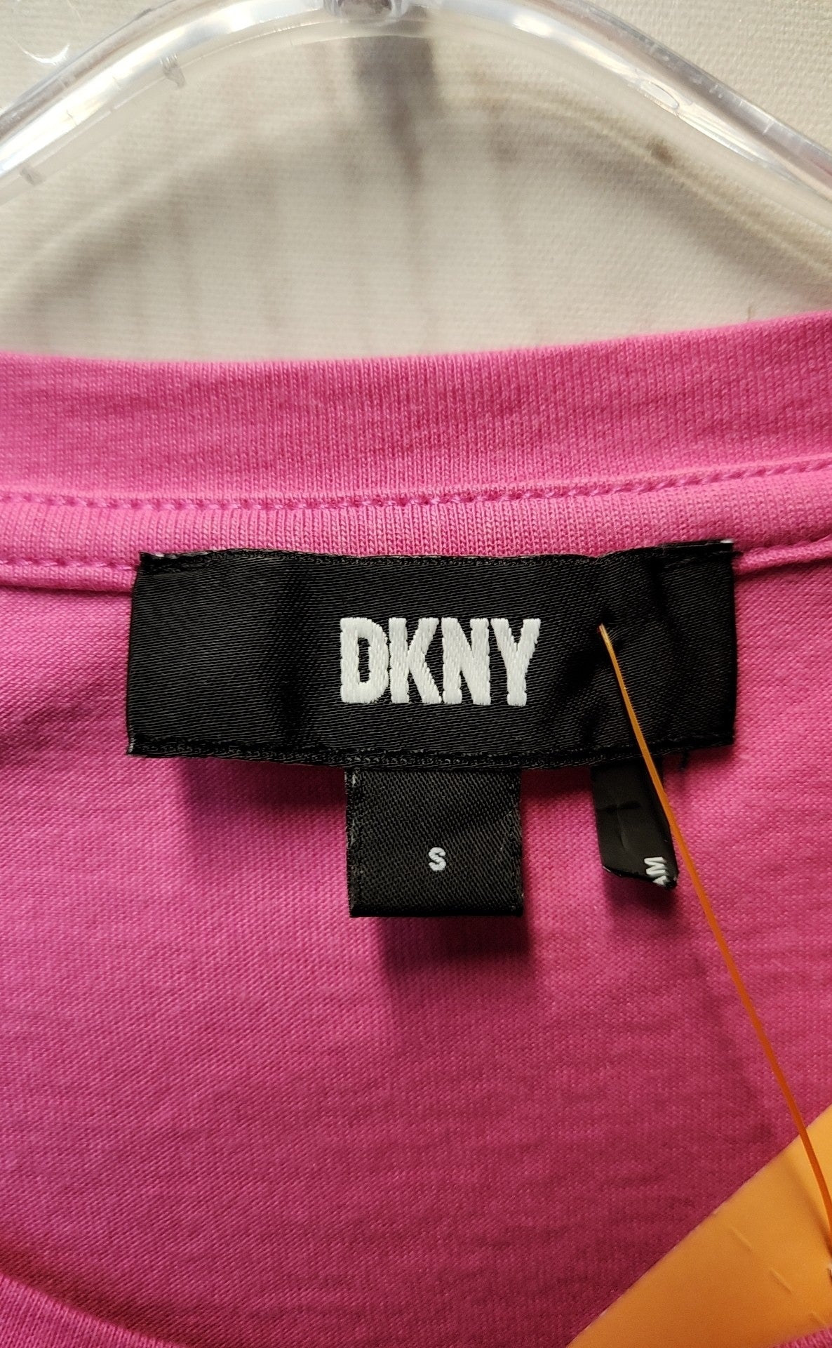 DKNY Women's Size S Pink Short Sleeve Top