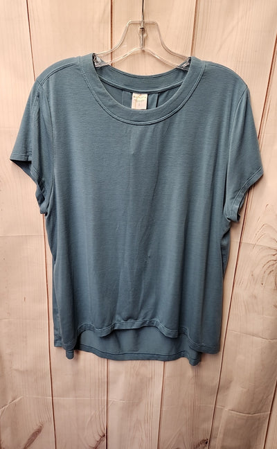 Athleta Women's Size S Teal Short Sleeve Top
