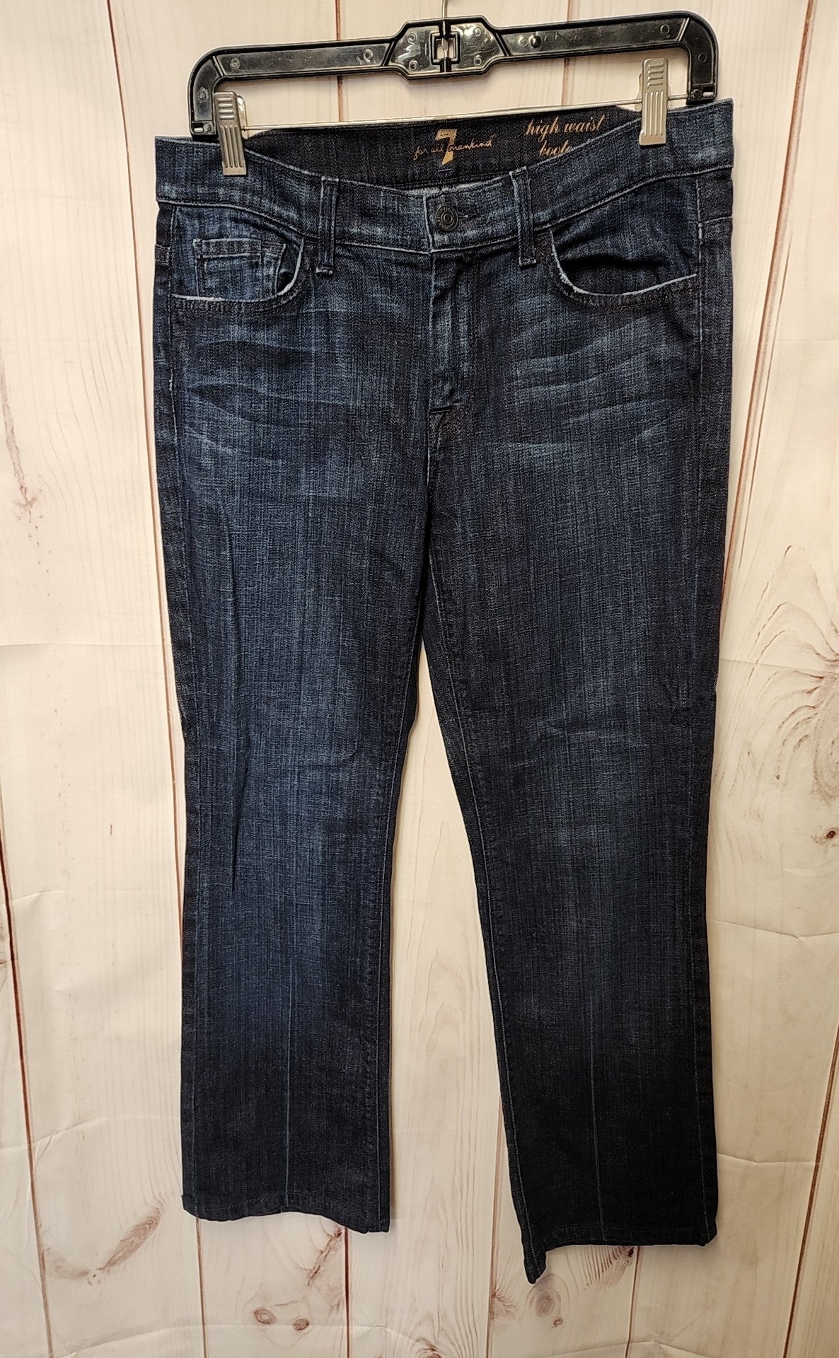 7 For All Mankind Women's Size 29 (7-8) Blue Jeans High Waist Bootcut