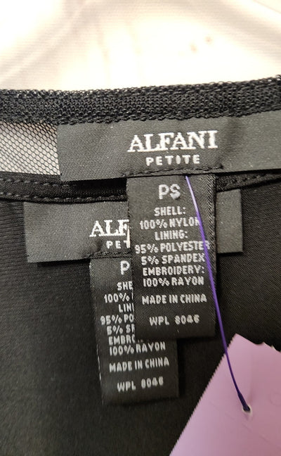 Alfani Women's Size S Petite Black Shirt Set