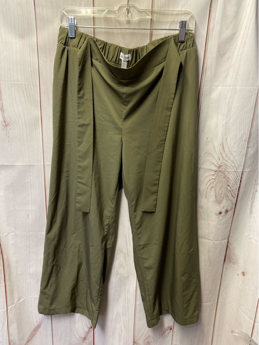Calvin Klein Women's Size M Olive Green Pants