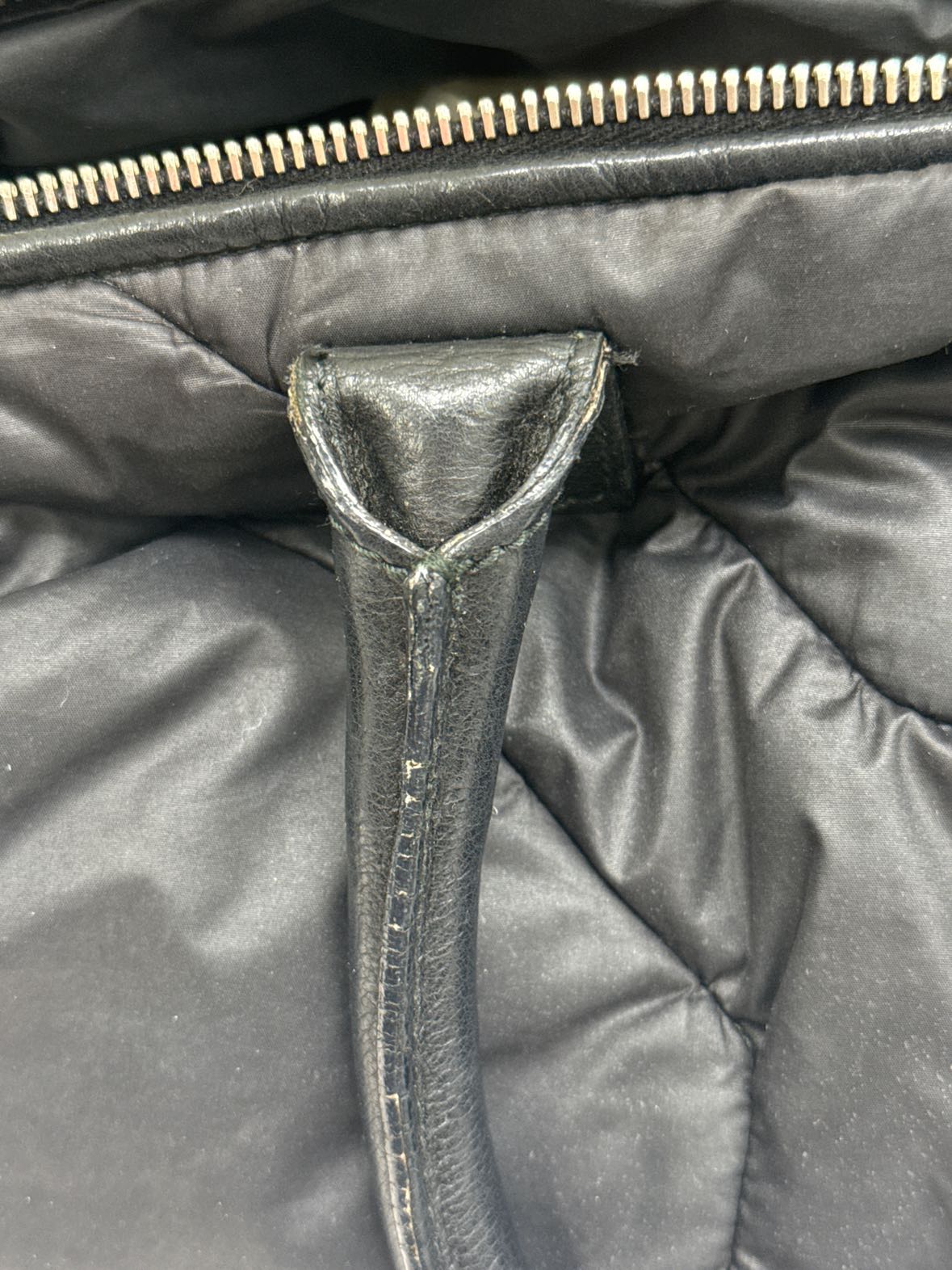 Yves Saint Laurent Signature Y front puff Silk Black Purse Bag YSL
