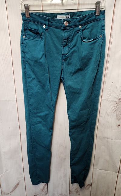 Lacoste Women's Size 27 (3-4) Teal Pants