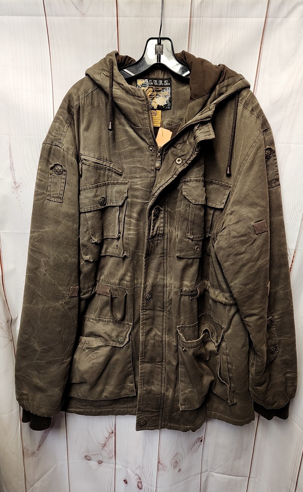 I.V.F.Z. Men's Size 2X Brown Jacket