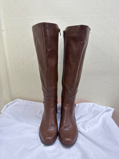 Alfani Women's Size 6-1/2 Brown Boots Shoes