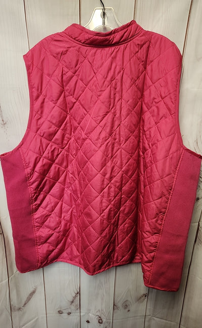 Woman Within Women's Size 3X Pink Vest