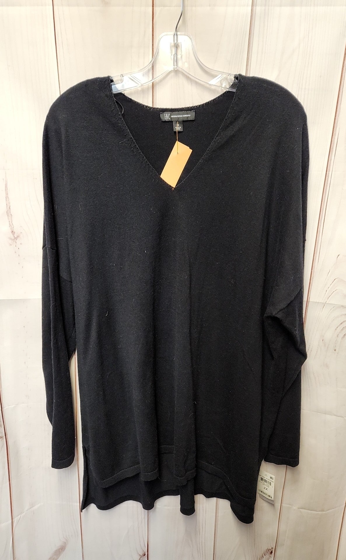 INC Women's Size 2X Black Sweater