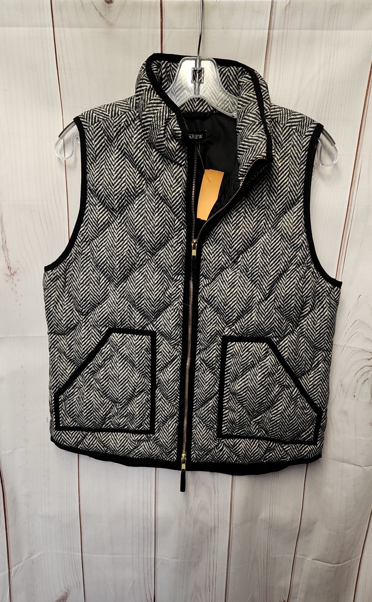 J Crew Women's Size M White & Black Vest