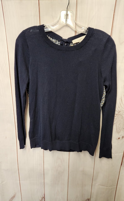 Loft Women's Size XS Petite Navy Long Sleeve Top