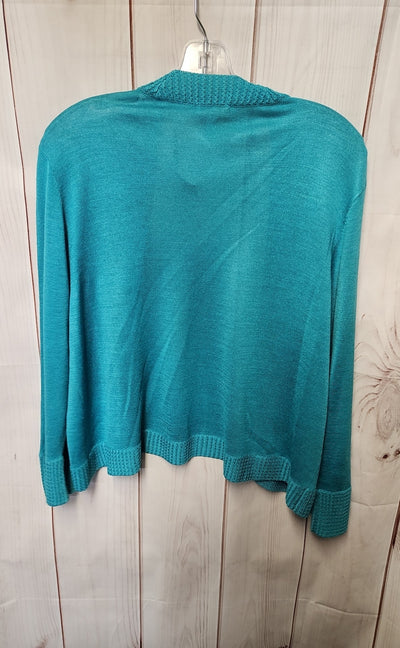 Chico's Women's Size 3 = US XL Blue Cardigan