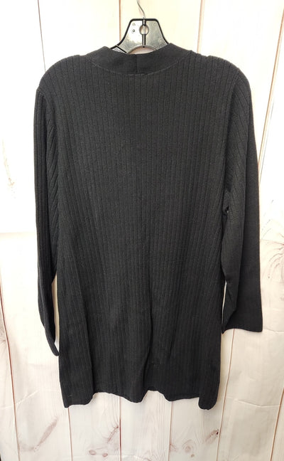 NWT Talbots Women's Size 1X Black Cardigan