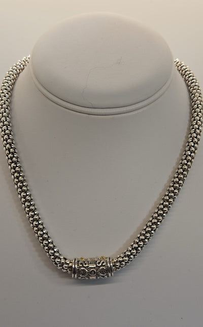 Gabrielle Bruni 14K Gold & .925 Sterling Silver Diamond Necklace & Bracelet Set