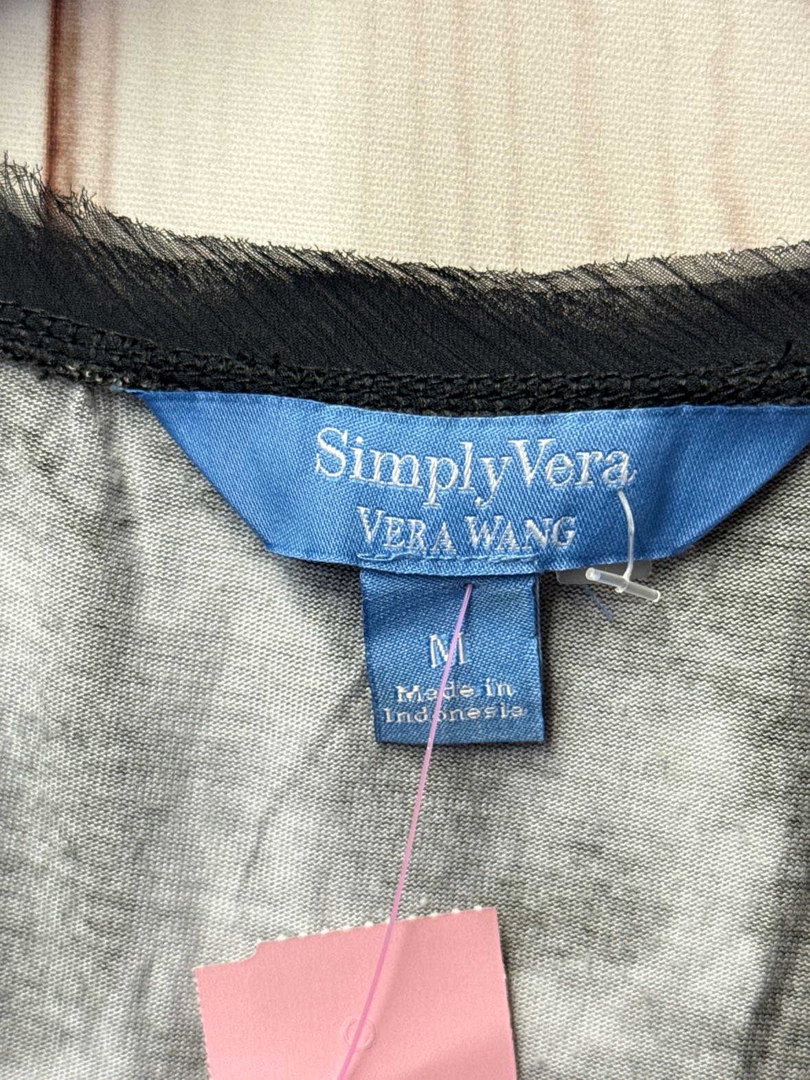Simply Vera Women's Size M Gray Sleeveless Top