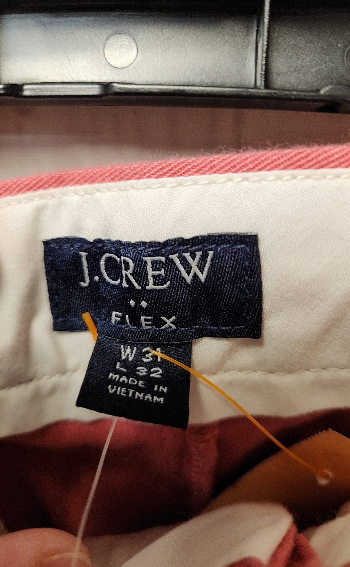 NWT J Crew Men's Size 31x32 Red Pants