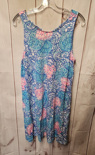 Lilly Pulitzer Women's Size L Blue Dress