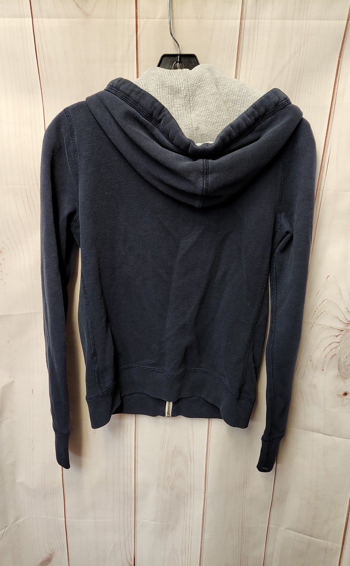 Abercrombie & Fitch Women's Size M Navy Full Zip Hooded Sweatshirt