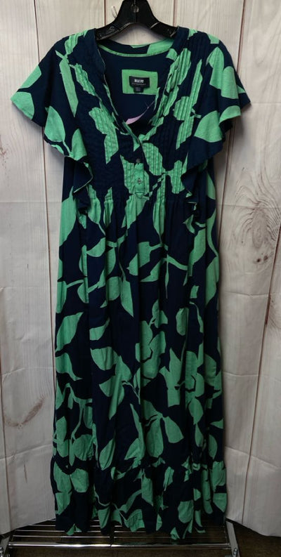 Maeve Anthropologie Women's Size S Blue & Green Dress