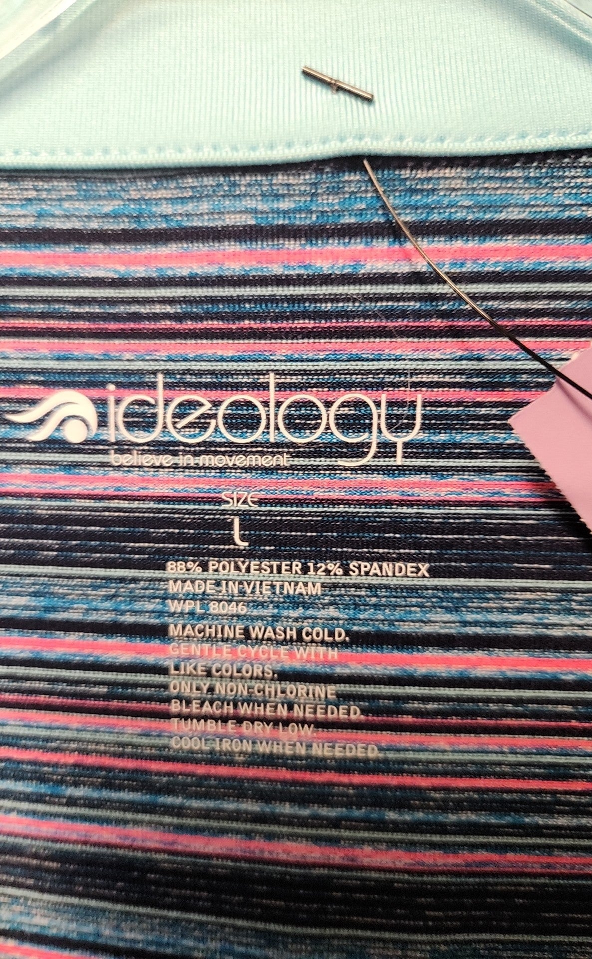 Ideology Women's Size L Blue Active Jacket