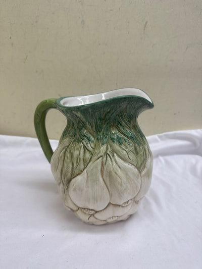 Vintage Italian Valli Ceramiche Garlic Bulb Pitcher